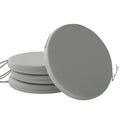 Outdoor Seat Cushions Set of 4 for Comfortable and Safe Garden Chairs Light Grey Outsunny