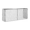 Extendable Fire Guard Screen, Black, W81.5 - 160x D44x H68cm Homcom