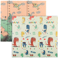 Foldable Waterproof Baby Play Mat for Crawling and Tummy Time Reversible Design Dinosaur AOSOM