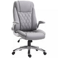 Image of a Grey Leather Office Chair