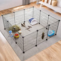 Guinea pig cage 12-panel indoor playpen by Songmics, main product view