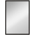Wall Mounted Bathroom Mirror 70 x 50 cm With Stylish Frame For Hallway Or Bedroom Black