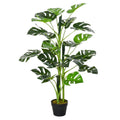 100cm Artificial Monstera Tree With Nursery Pot For Indoor Or Outdoor Display Green