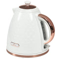 Cream 3kW Fast Boil Honeycomb Cordless Kettle Fast Heating Lightweight Design by HOMCOM