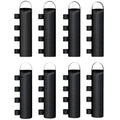 Gazebo and Tent Sandbag Weights Set of 8 for Secure Outdoor Shelters Black Outsunny