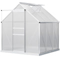 Compact Walk In Polycarbonate Greenhouse 190 x 190cm for All-Season Growing by Outsunny