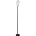 Modern 3D Printed Floor Lamp with Foot Switch for Living Room or Bedroom, White
