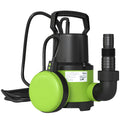 400W Electric Submersible Water Pump with Float Switch for Garden Ponds and Tubs Black AOSOM