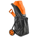 Electric Garden Shredder with Quiet Operation and Large Collection Bag Orange AOSOM