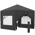 3x3m Pop Up Gazebo With Sides For Outdoor Events Outsunny