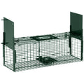 Large Humane Rat and Squirrel Trap with Double Doors for Indoor and Outdoor Use Green AOSOM