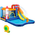 5 in 1 Kids Bouncy Castle with Water Slide Splash Pool and Blower by Outsunny AOSOM