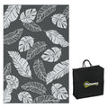 Grey and White Reversible Outdoor RV Rug with Carry Bag for Camping 182 x 274cm