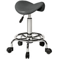Ergonomic Saddle Chair for Healthy Posture in Home Office or Salon Grey AOSOM