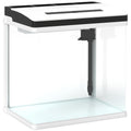 13L Glass Fish Tank with Filter and LED Light Ideal for Betta and Shrimp Black