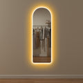 Full Length Arch Mirror with LED Lights 120 x 40 cm