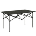 Folding Camping Table for Two with Quick Setup and Carry Bag Black