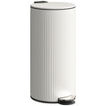 Kitchen Pedal Bin 30L with Soft Close Lid and Removable Inner Bucket Cream Homcom