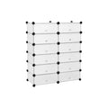 Songmics Plastic Modular Storage Unit, 12 Compartment Songmics