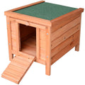 Fir Wood Wooden Rabbit Hutch Pawhut