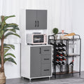 Modern Kitchen Cupboard, Open Countertop Homcom