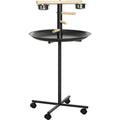 Garden Bird Feeding Station w/ Wheels Pawhut