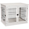 3-Door Small Indoor Pet Cage, White Pawhut