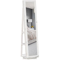 Jewellery Cabinet With Full Length Mirror, White Homcom