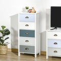 5 Drawer Dresser, Metal Handle, Slim, Living Room/Bedroom Homcom
