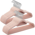 50-Pack Pink Velvet Hangers Songmics