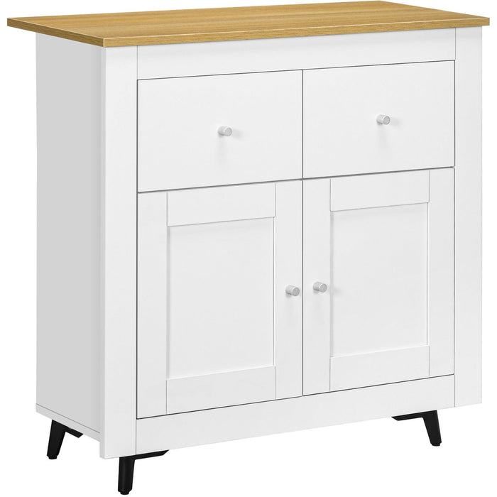White Double Door Sideboard for Dining Room