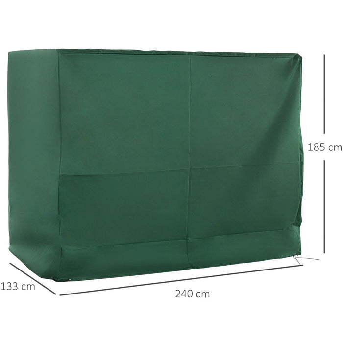 3 Seater Swing Chair Cover - Green 240x 133 x 185cm