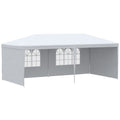 White 6x3m Garden Gazebo