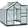 Large Walk In Greenhouse, Aluminium Frame, Sliding Door Outsunny