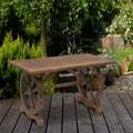 Wooden Outdoor Dining Table Outsunny