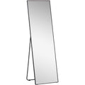 Black Full-Length Mirror: Floor or Wall Mount Homcom