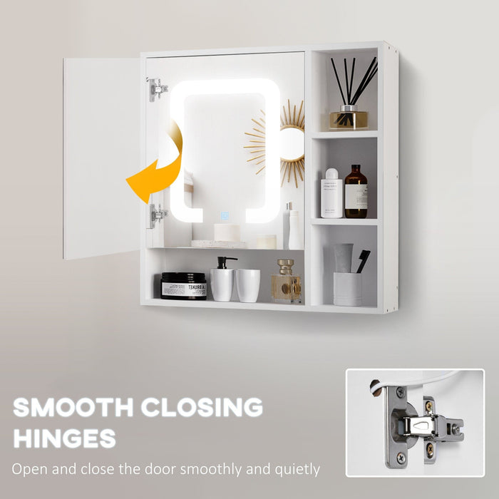 Bathroom Mirror Cabinet With Lights, Dimmable Touch Switch