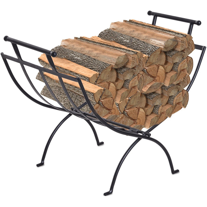 Log Holder For Fireplace, Metal, Indoor/Outdoor, 45x35cm