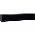 Floating 70" TV Unit in Grey & Black Gloss Homcom