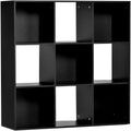 9 Cube Storage Bookcase, 3-Tier Homcom