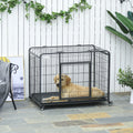 Foldable Heavy Duty Kennel with Double Doors Pawhut