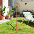 Wooden Bird Feeding Station for Garden, Patio, Balcony Pawhut
