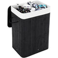 Bamboo Laundry Sorter (Black) SONGMICS