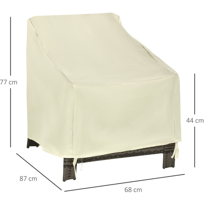 Waterproof Cover For Garden Chairs, 68 x 87 x 44-77cm