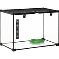 Reptile Terrarium, Black (50x30x35cm) Pawhut