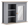 kleankin Wall Mirror Cabinet, Door, Grey Kleankin