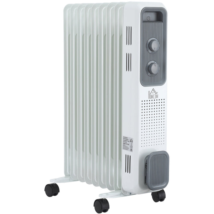 Oil Filled Radiator, Timer, 3 Heat Settings, Thermostat, 2180W