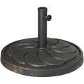 Bronze Round Outdoor Umbrella Stand - 18kg Outsunny