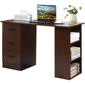 120cm Home Office Computer Desk with Storage Shelves Homcom
