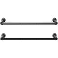 Clothes Hanging Bar Set of 2, Black SONGMICS